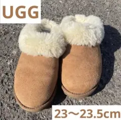 【GW限定】UGG ベージュ スリッポン　ムートン　23.0cm 23.5cm