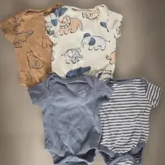 next ロンパース4枚セット アニマル柄 新生児 50-60