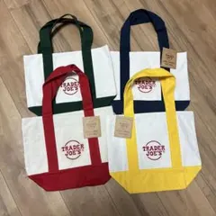 【NY限定】トレーダージョーズ ミニトートバッグ 4色セット　新品未使用
