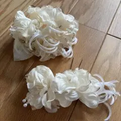 花モチーフ ヘアアクセサリー 2個セット 和装