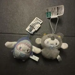 【2つセット】シナモロール　ぬいぐるみ　どうぶつ着ぐるみマスコット