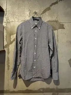インディビジュアライズドシャツ　ボタンダウンシャツ　ギンガムチェック