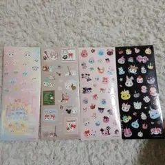 新品未開封　匿名配送　バラok　ほっぺちゃん　カラフルキャラクターシール4シート