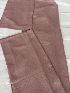 正絹 袷 着物 ツイード調 ピンク 上品 シンプル　普段着〜お出かけに　色無地