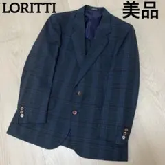 美品 コルネリアーニ サマーウール シルク ダブル テーラード 