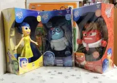 インサイドヘッド トーキングアクションフィギュ ヨロコビ　カナシミ　イカリ　美品