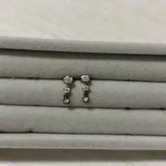 美品】H&D ハートモチーフ ピアス プラチナpt900 - メルカリ