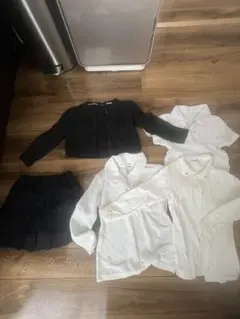 お受験セットBurberry カーディガンとシャツ5点セット