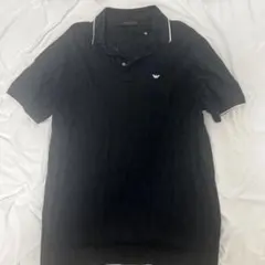 EMPORIO ARMANI ポロシャツ ブラック ロゴ柄のサムネイル