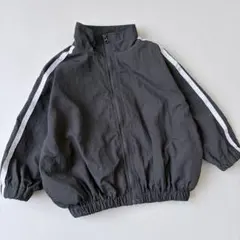 ラインジップアップジャンパー 90cm チャコール ダークグレー