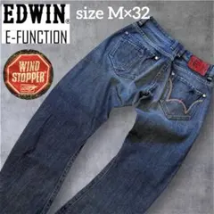 希少 EDWIN E-FUNCTION 防風 立体裁断 デニム Mのサムネイル
