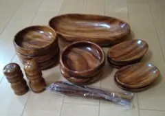 木製　食器　木のお皿セット