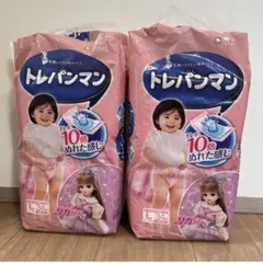 トレパンマン ピンク Ｌサイズ トイレトレーニング用オムツ 34枚入×2パックのサムネイル