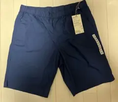 美品　無印良品　イージーショートパンツ　M ネイビーのサムネイル