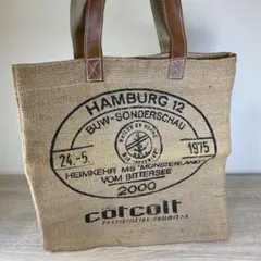 麻素材トートバッグ 大容量