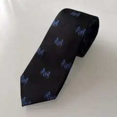 THE SUIT COMPANY ネクタイ ブラック系 エンブレム柄