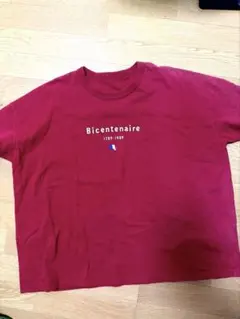 快晴堂　国旗　Tシャツ Bicentenaire RED 赤　ボルドーのサムネイル