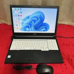 第8世代！快速SSD256GB☆i5☆大人な黒ノートPC♪カメラ付き！Win11