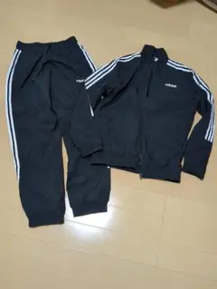 adidas ジャージ上下セット ブラック Lサイズ