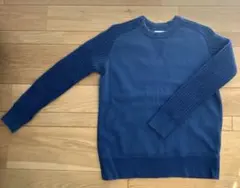 KATO ネイビー ラグランスリーブ セーター XS