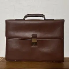 ビジネスバック　ブリーフケース　ブラウン　革製品　レザー　鍵付き　日本製のサムネイル
