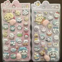 《残り僅か》　ちいかわ　キャラクター　おしりシール　ぷっくりシール　立体