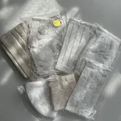 布マスク 白 ベージュ まとめ売り 6枚セット