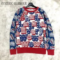 （48）希少　HYSTERIC GLAMOUR 総柄スウェット y2k 90s