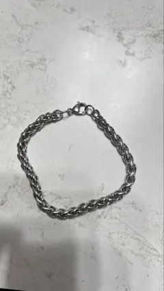 ステンレススチール ツイストチェーン ブレスレット