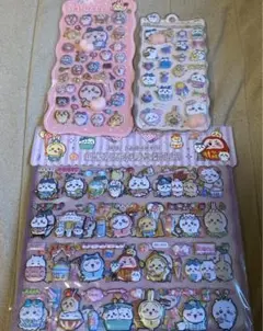 ちいかわおしり3D、ぷくぷくシール4枚セット