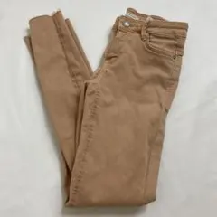 ZARA デニム　パンツ　XS くすみピク