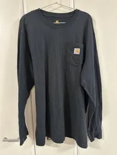 Carhartt 長袖 ポケットTシャツ ブラック Lのサムネイル