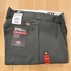 874 ORIGINAL FIT ワークパンツ 32x32 オリーブグリーン
