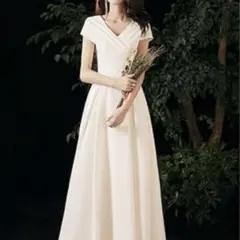 *【新品】結婚式　前撮り　フォトウェディング　2次会　ウェディングドレス*