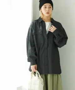 定価3960円　新品　Chaco closet スデニムボリュームビッグシャツのサムネイル