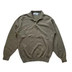 CASSIDY 開襟ニット　薄手ニット　春物　ブラウン　ウール