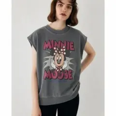 moussy Disney series ミニーマウス ノースリーブ トレーナー