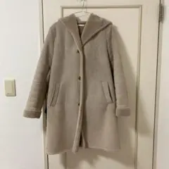 ユニクロ　フェイクムートンコート