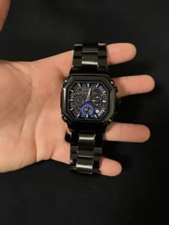 新品 SKMEI 腕時計 ブラックxブルーアナログ男女兼用 即発