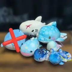 海の生き物ぬいぐるみ　6個セット