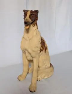アフガンハウンド 置物 陶器 実寸大 オブジェ ガーデニング 大型犬 犬
