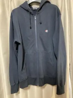 Champion ネイビー ジップアップパーカー