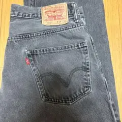 美色 リーバイス 550 ブラックデニム W36 L34 バギー 墨黒 フェード