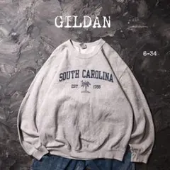 GILDAN トレーナー SOUTH CAROLINA ビーチ　グレー