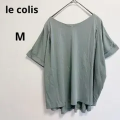ルコリ　半袖Tシャツ グリーン　Vネック　オーバーサイズ　コットン　シンプルのサムネイル