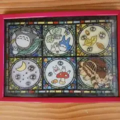 となりのトトロ ステンドグラス風 ジグソーパズル　完成品のサムネイル