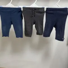 ネイビー レギンス 3点セット フリル付き