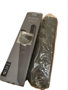 SALONIA スムースシャイン ストレートヘアアイロン 24mm ブラック