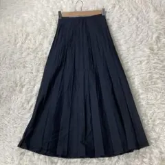 ジョルジュレッシュ GEORGES RECH プリーツスカート 麻混 日本製のサムネイル