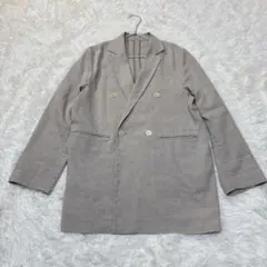 スローブイエナ リネン混 ダブルテーラードジャケット